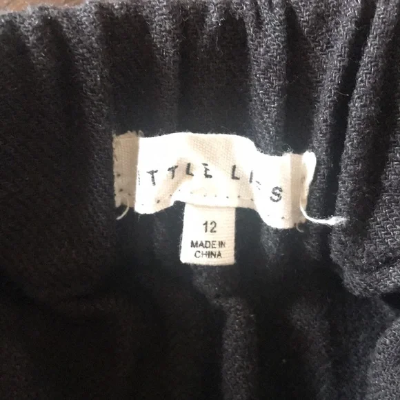 Little Lies black linen skirt Sz 12 - Picture 3 of 4